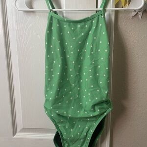Green Star Print Swimsuit